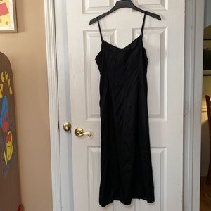 90’s Vivienne Tam Black Grunge Midi Slip Dress